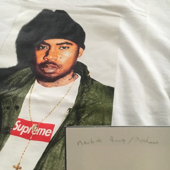 Supreme Nasty Nas Photo Tee White Medium - Picture 4 of 5